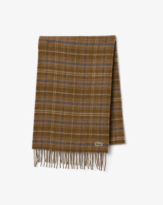 Wool Blend Plaid Scarf