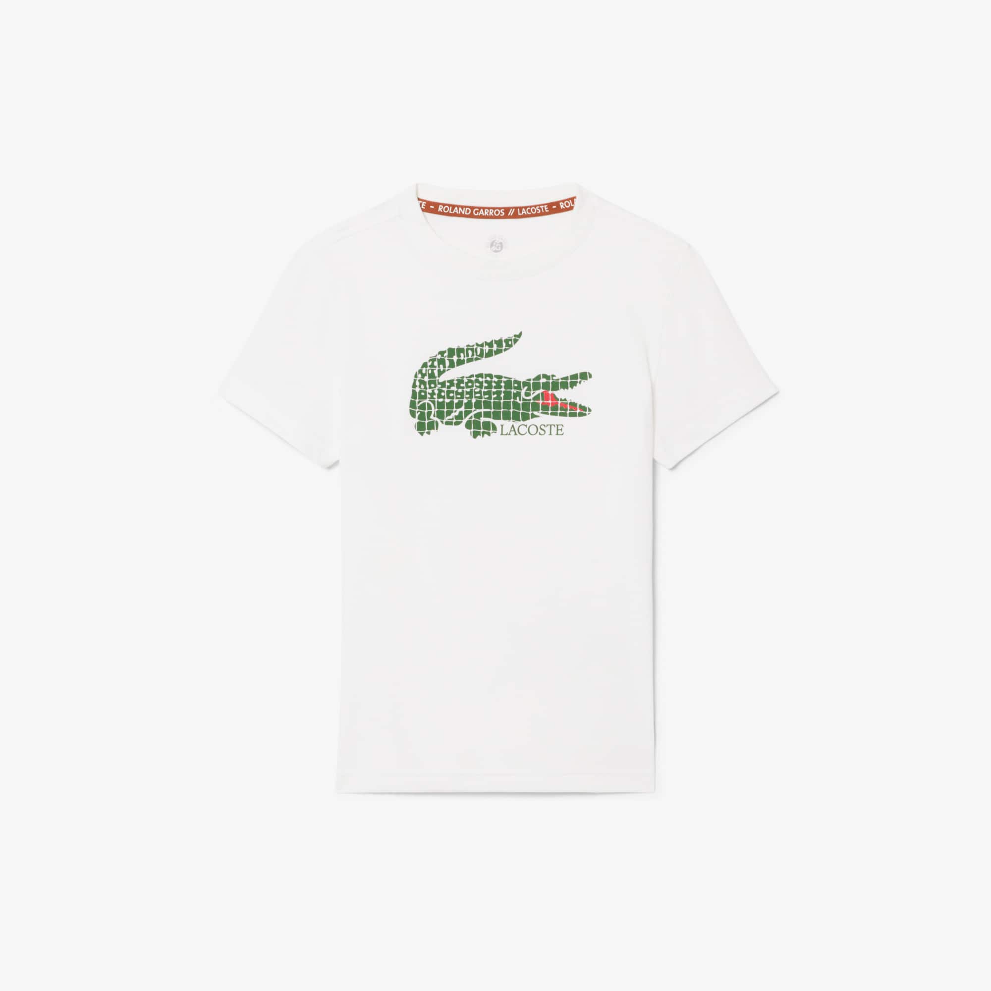 Lacoste Unisex Roland-garros Edition Tennis T-shirt - 12 Years In White