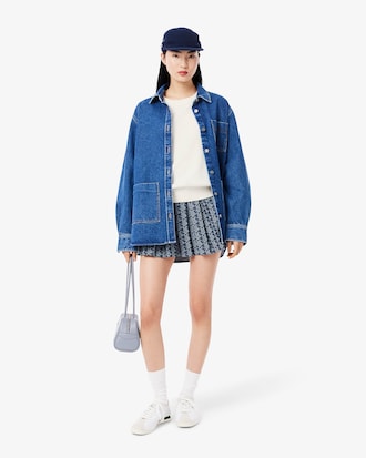 Women's Moss Stitch Cotton Sweater