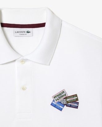 Polo de piqu&eacute; de algod&oacute;n L.12.12 con insignia