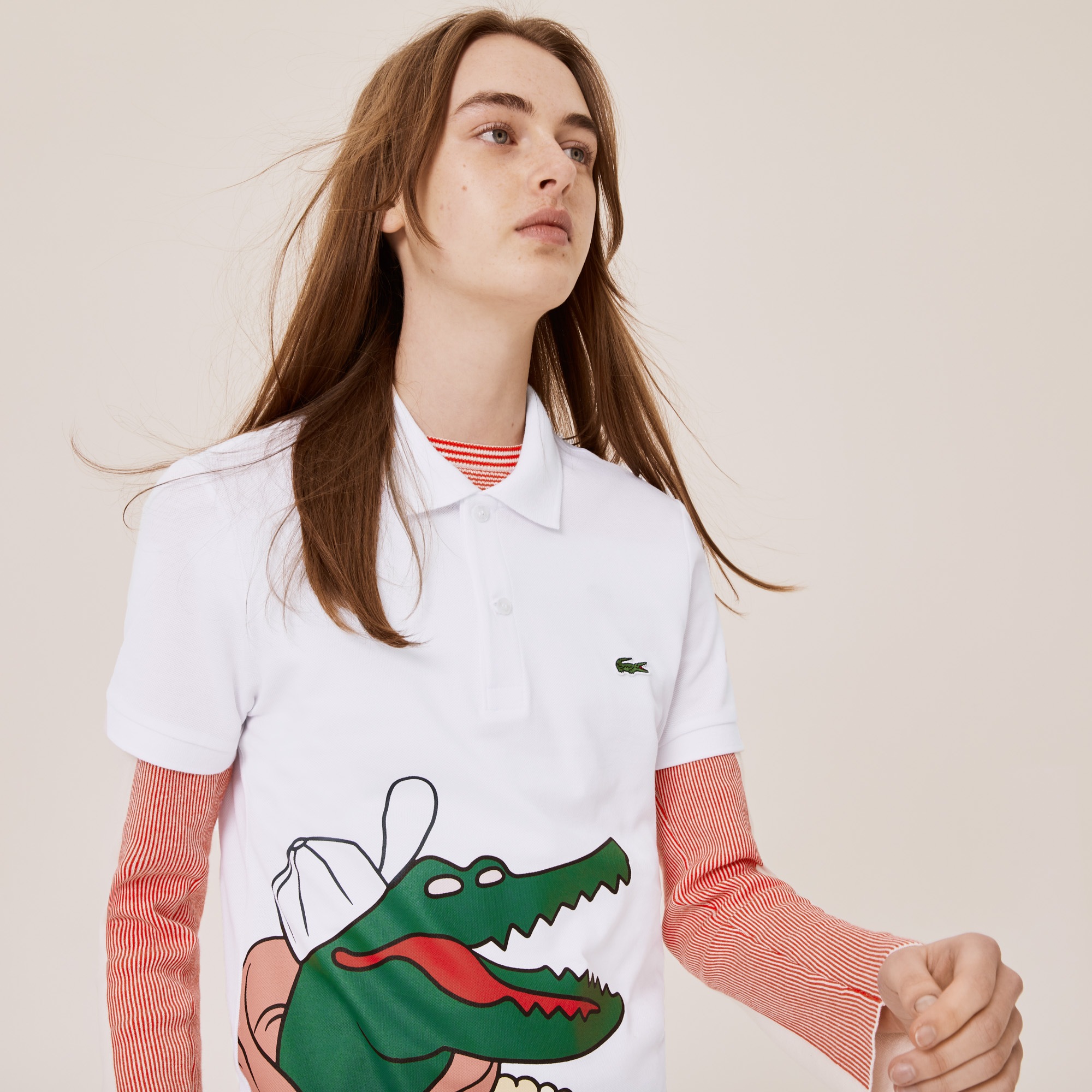Unisex Lacoste x JeanMichel Tixier Print Classic Fit Polo Shirt LACOSTE