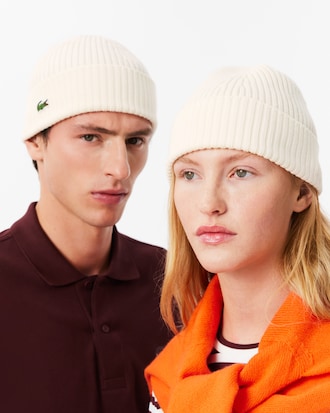 Unisex Rib Knit Brushed Wool Beanie