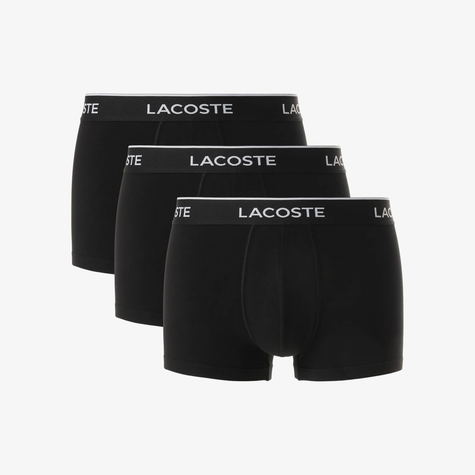 トランクス Lacoste Men's Boxer Brief 3-Pack 5H3389-031 Men's 3-Pack Microfiber Trunks - Underwear & Loungewear