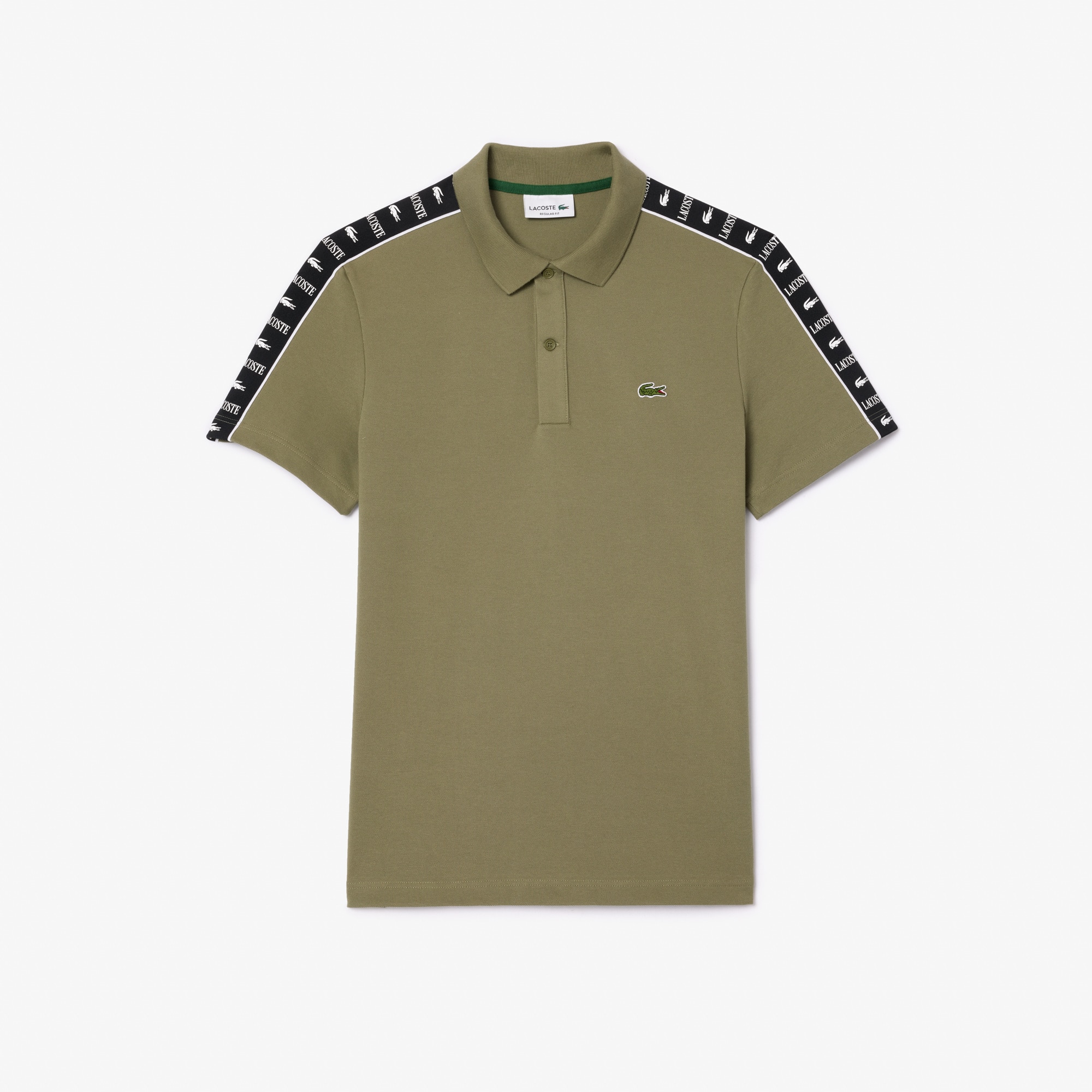 ぽっけ Men's Regular Fit Stretch Mini Piqué Polo - Polo Shirts