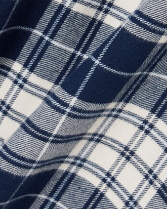Camisa de Franela de Corte Regular con Cuadros Escoceses