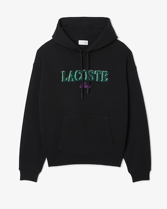Men's Loose Fit Embroidered Hoodie