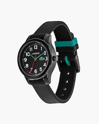 Lacoste.12.12 Kids 3 Hands Watch With Black Silicone Strap