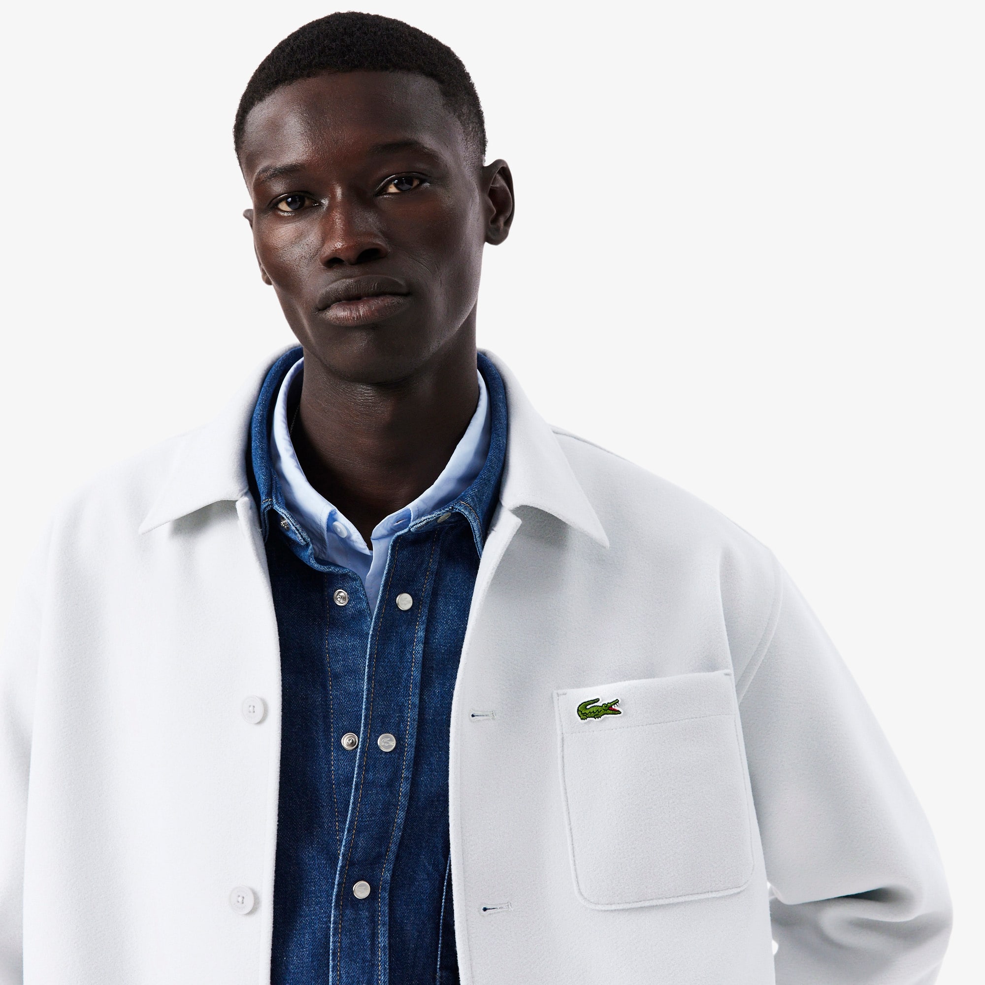 Heavy Flannel Overshirt - Button Down Shirts - New In 2026 | Lacoste