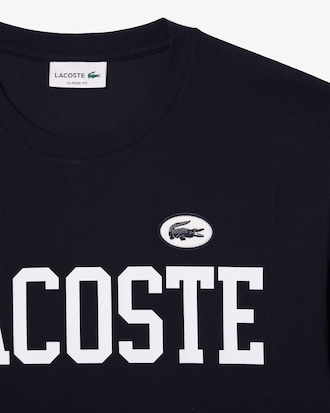 Men's Contrast Badge Cotton T-Shirt