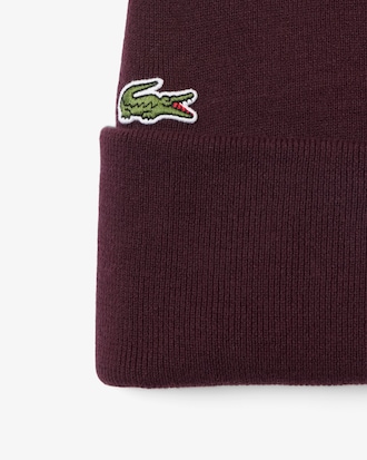 Embroidered Wool Blend Beanie