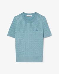 Women's Wash Effect Cable Knit Sweater