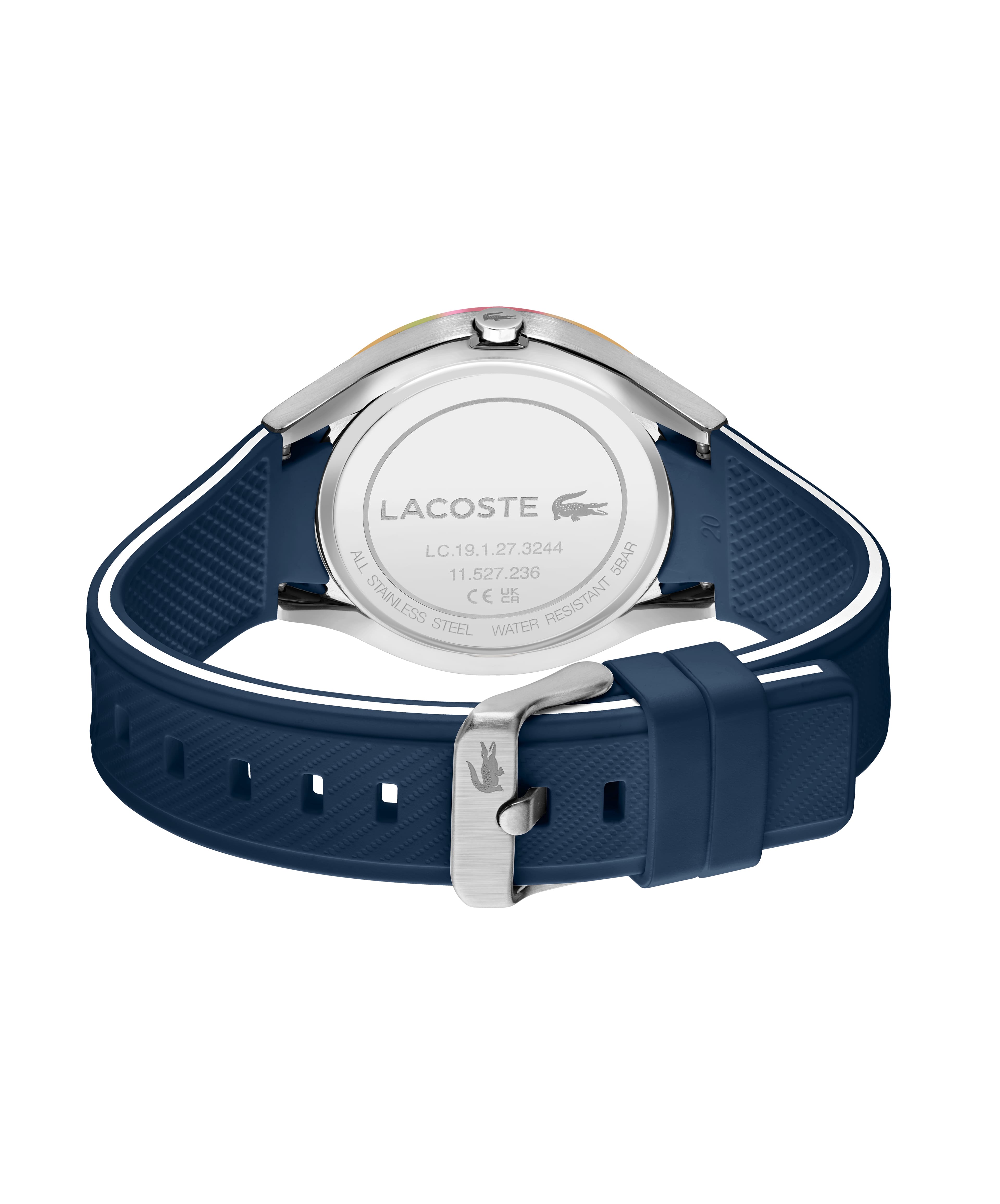 Ollie Three Hand Blue Silicone Watch - Men