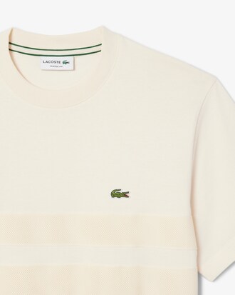Playera de punto grueso con bandas de malla