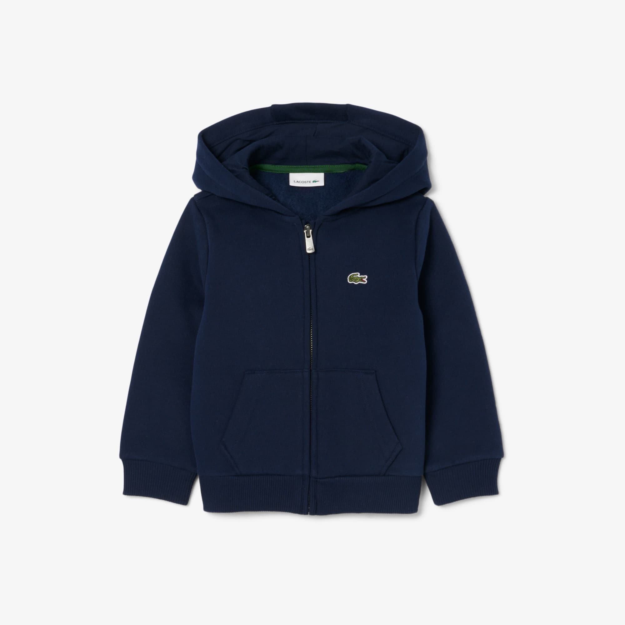 Lacoste Kids' Fleece Zip-up Hoodie - 4 Years In Blue