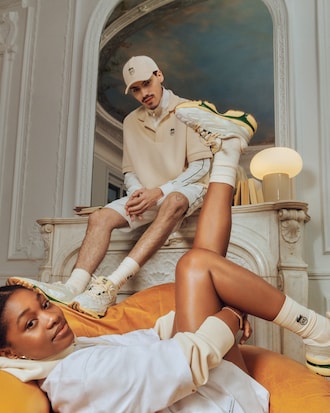 Chaussettes brodées Lacoste x Highsnobiety