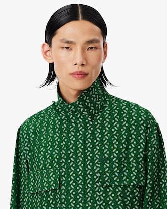 Runway Regular Fit Printed Satin Shirt