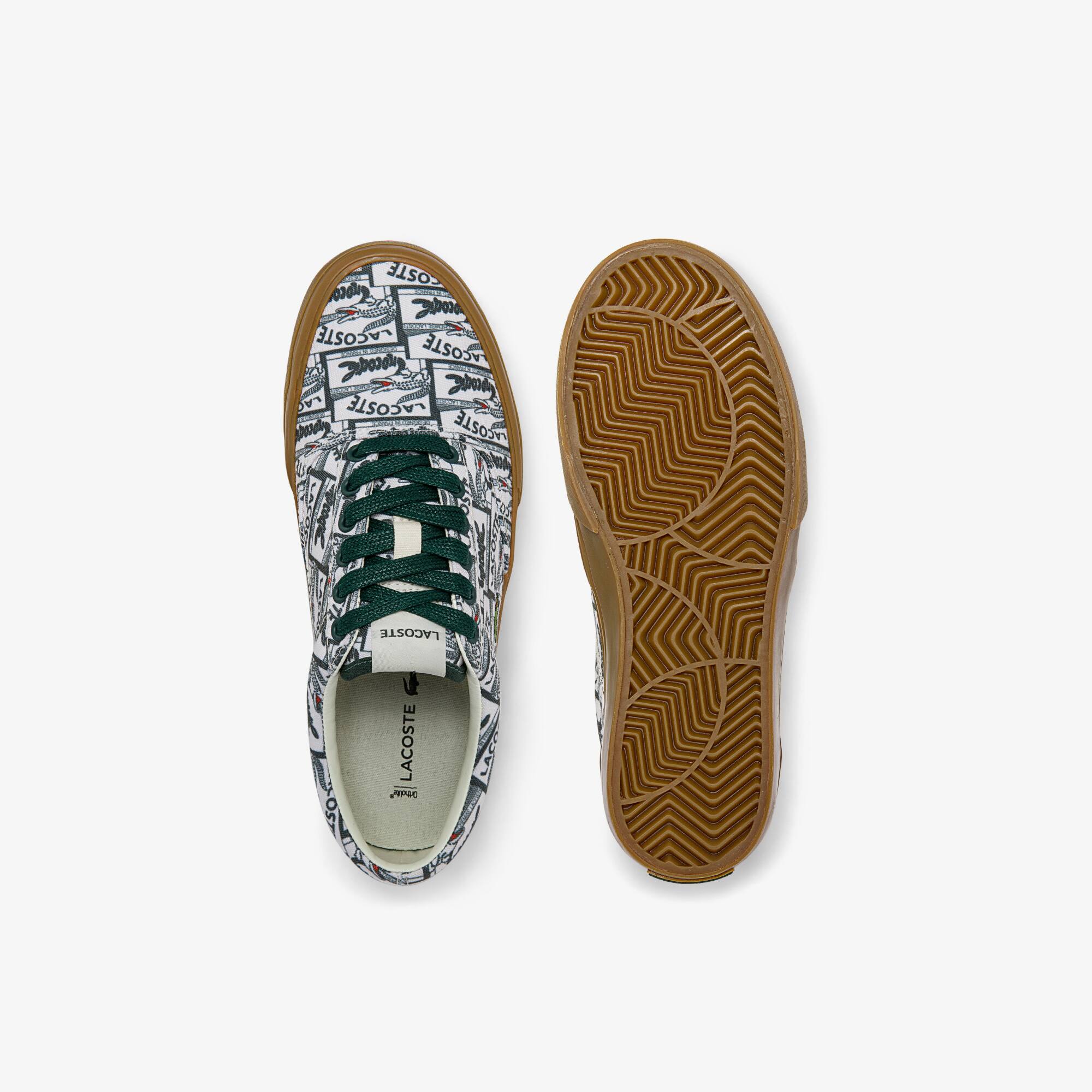 Women's Jump Serve Lace Canvas Printed Sneakers - Sneakers - New