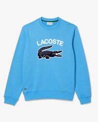 Men's Lacoste Crocodile Print Crew Neck Sweatshirt