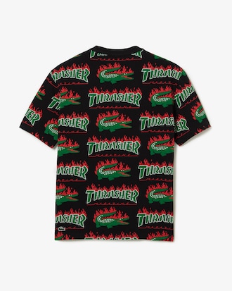 Unisex Lacoste x Thrasher Oversized Fit Cotton Jersey T-Shirt