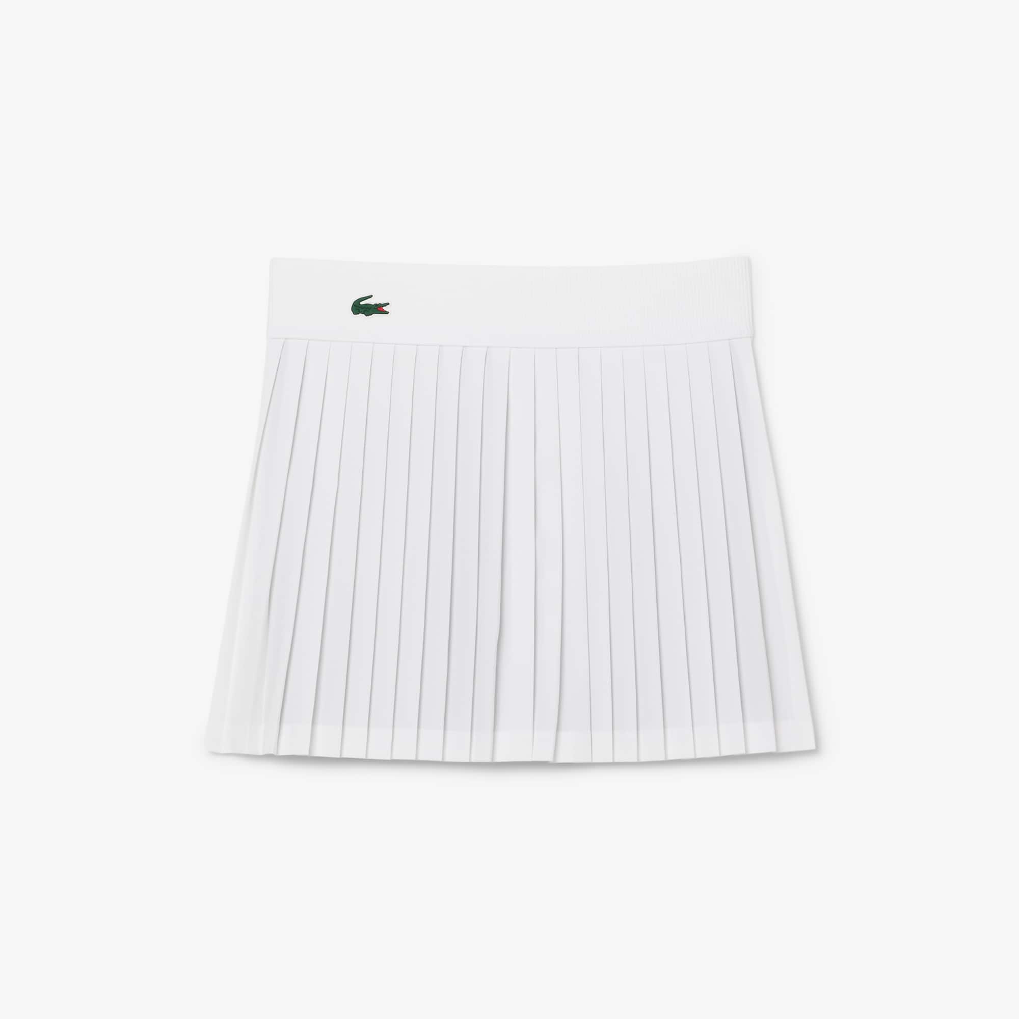 ★LACOSTE★ Women's Tennis Unbalanced Skirt Off White JF221E Buy Lacoste Skirt Women White, Black online | Tennis Point COM