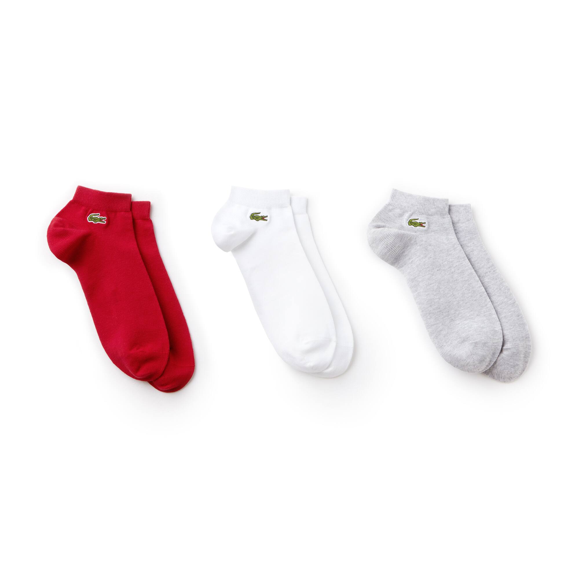Lote Tres Pares Calcetines Bajos Lacoste Punto Liso by Lacoste Lote Tres Pares Calcetines Bajos Lacoste Punto Liso by Lacoste