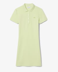 Robe polo en piqu&eacute; de coton stretch