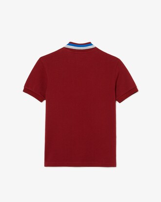 Polo De Petit Piqu&eacute; Con Cuello A Rayas Para Ni&ntilde;os