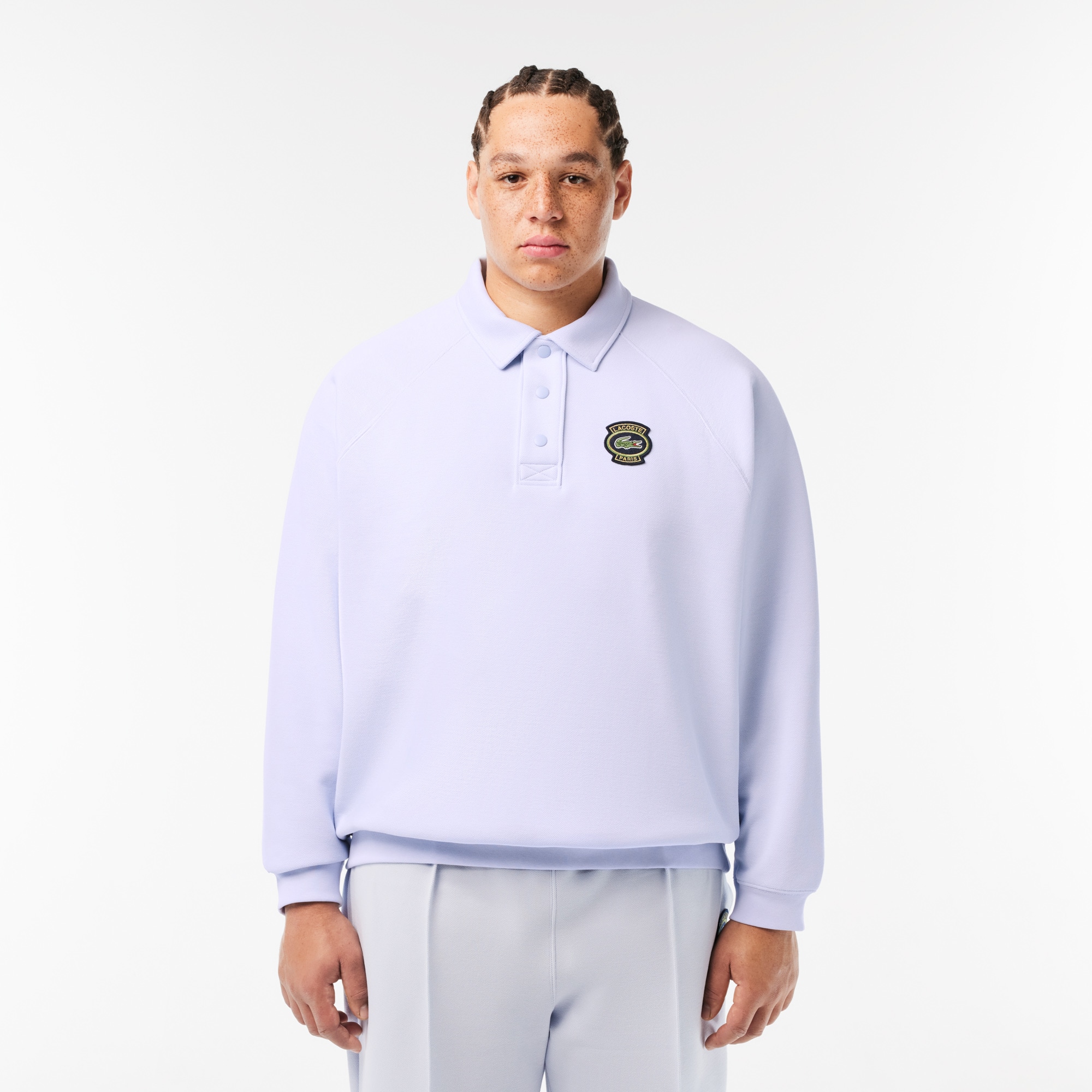 ★★ ★★ Men's Relaxed Fit Textured Pique Logo S Lacoste Mens Contemporary Collections Short Sleeve Relaxed