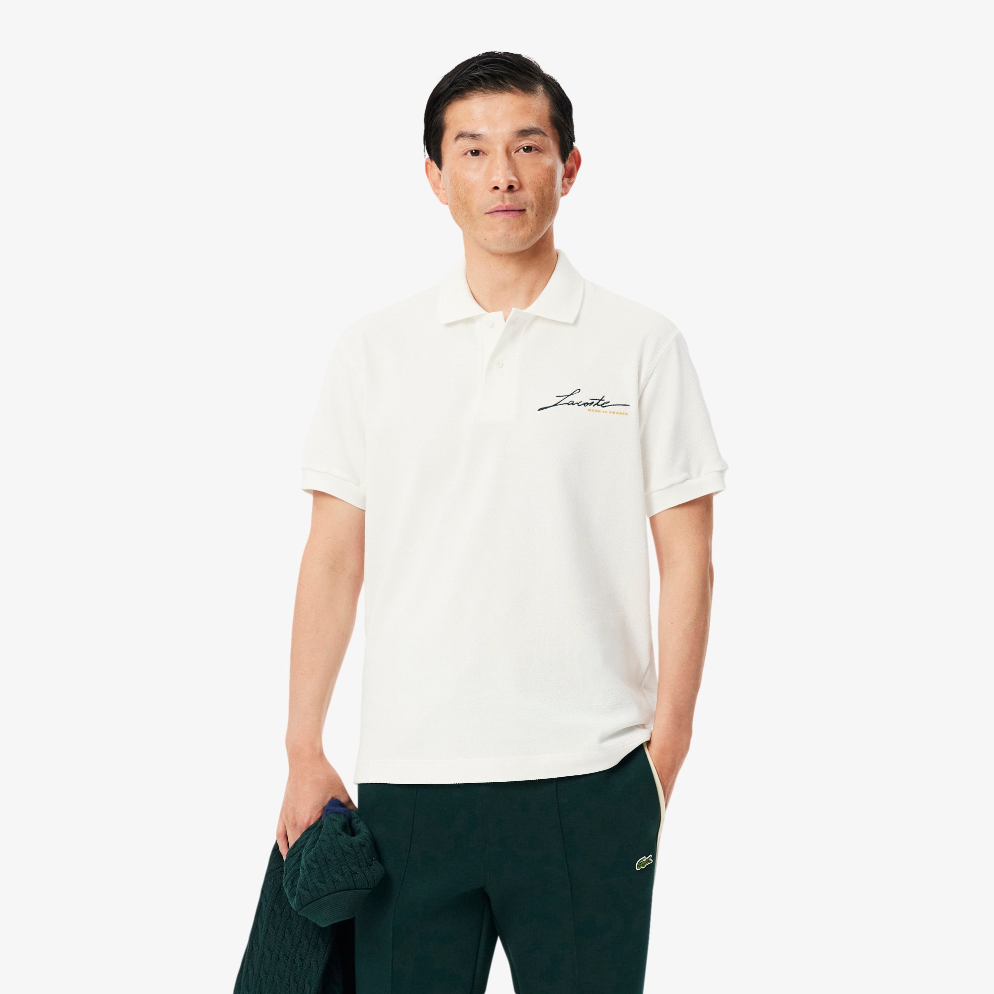 Classic Fit French Made Piqué Polo Shirt