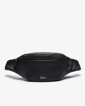 Soft Matte Grained Leather Zip Belt Bag