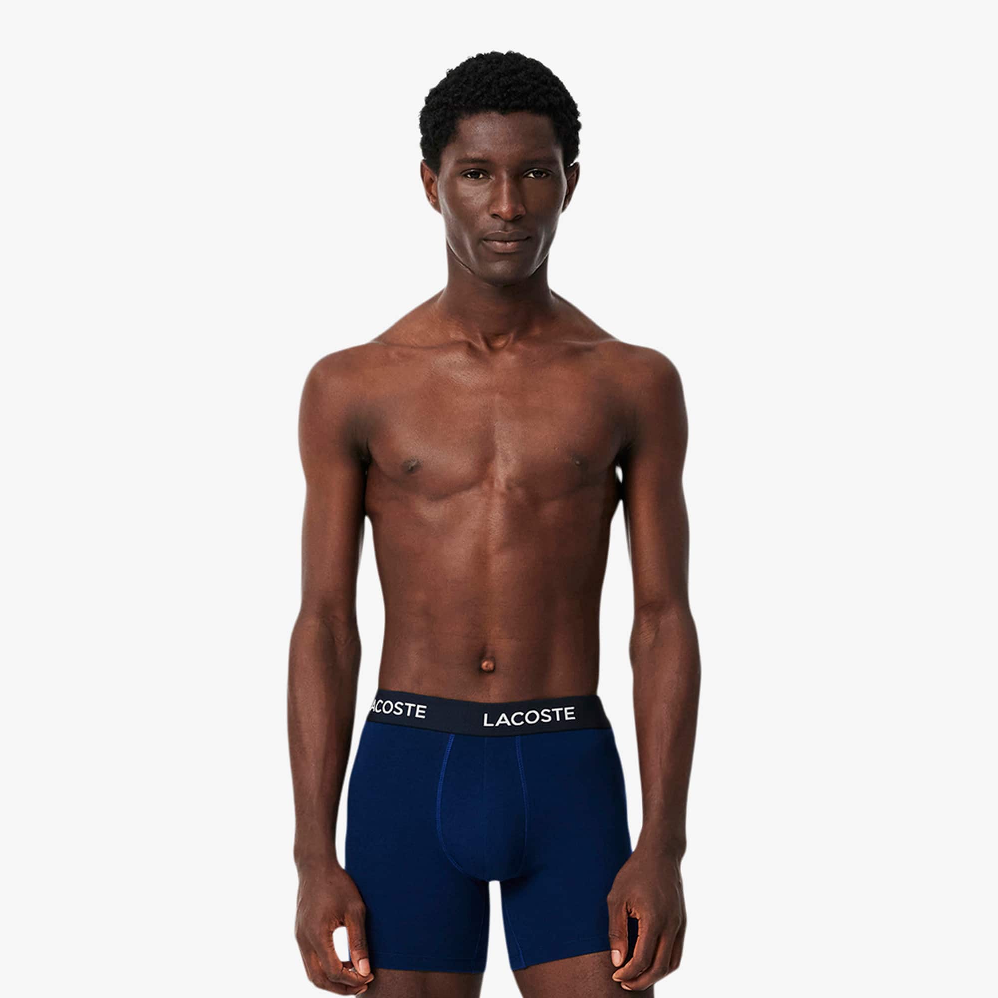 Lacoste Men's Branded Waist Boxer Briefs 5-Pack