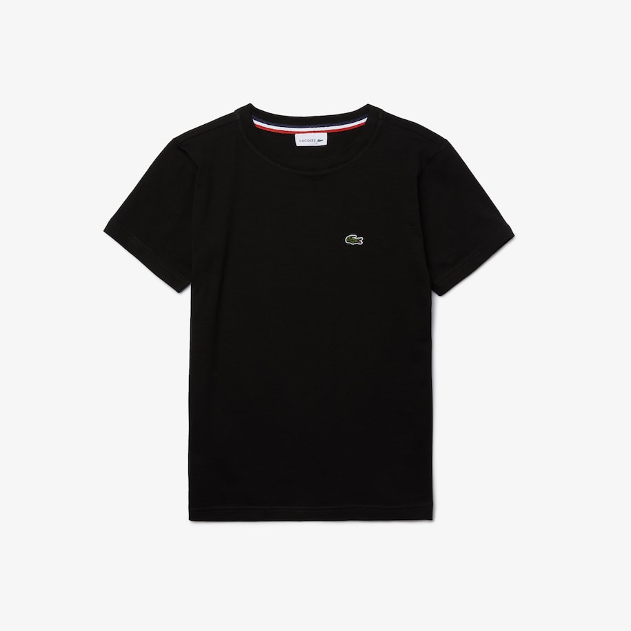 Boys' Crew Neck Cotton Jersey Tshirt LACOSTE