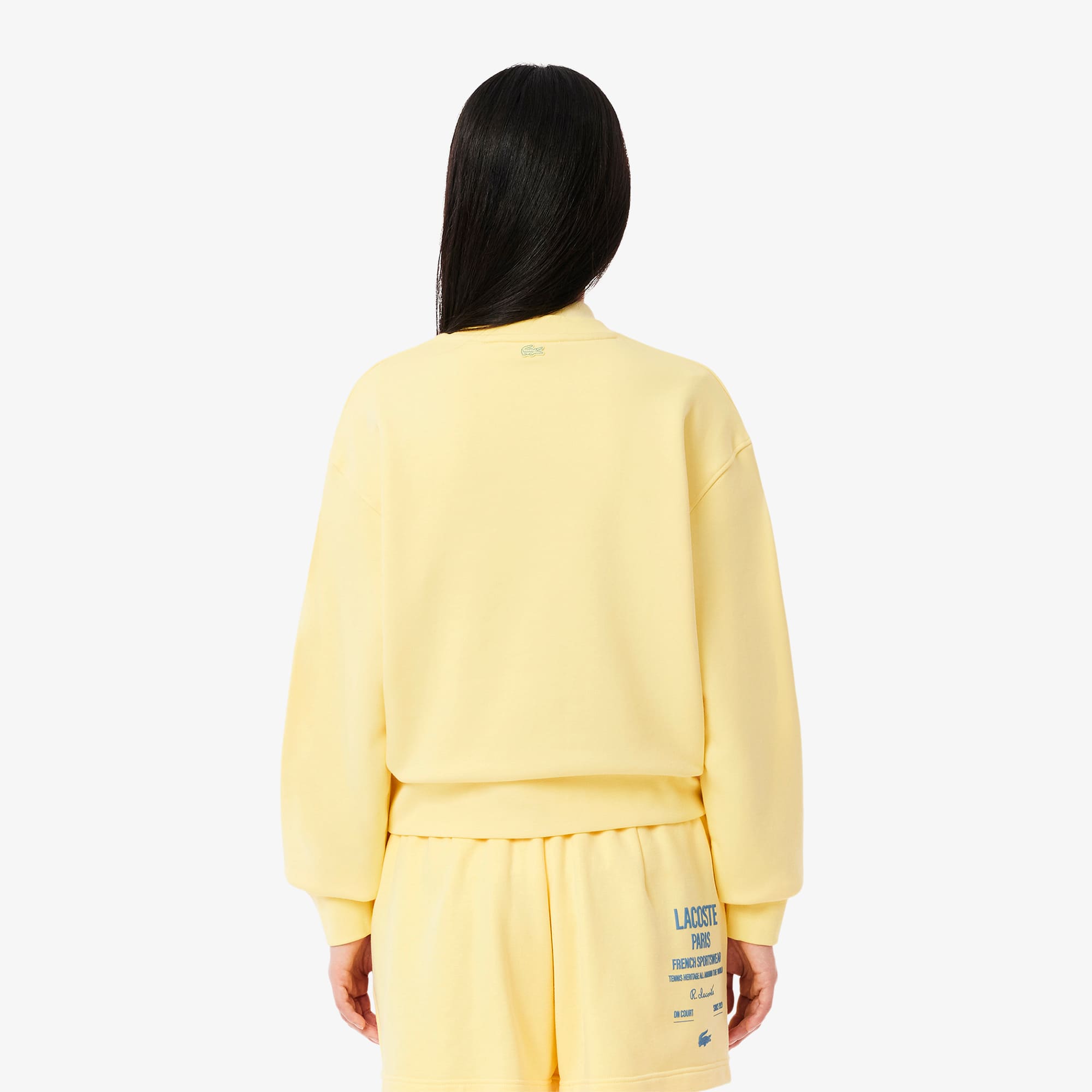 Women's Oversized Pleated Print Sweatshirt - Sweaters