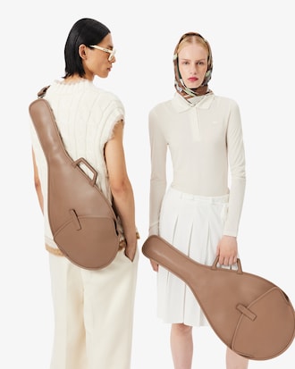 Runway Grain Leather Racket Bag