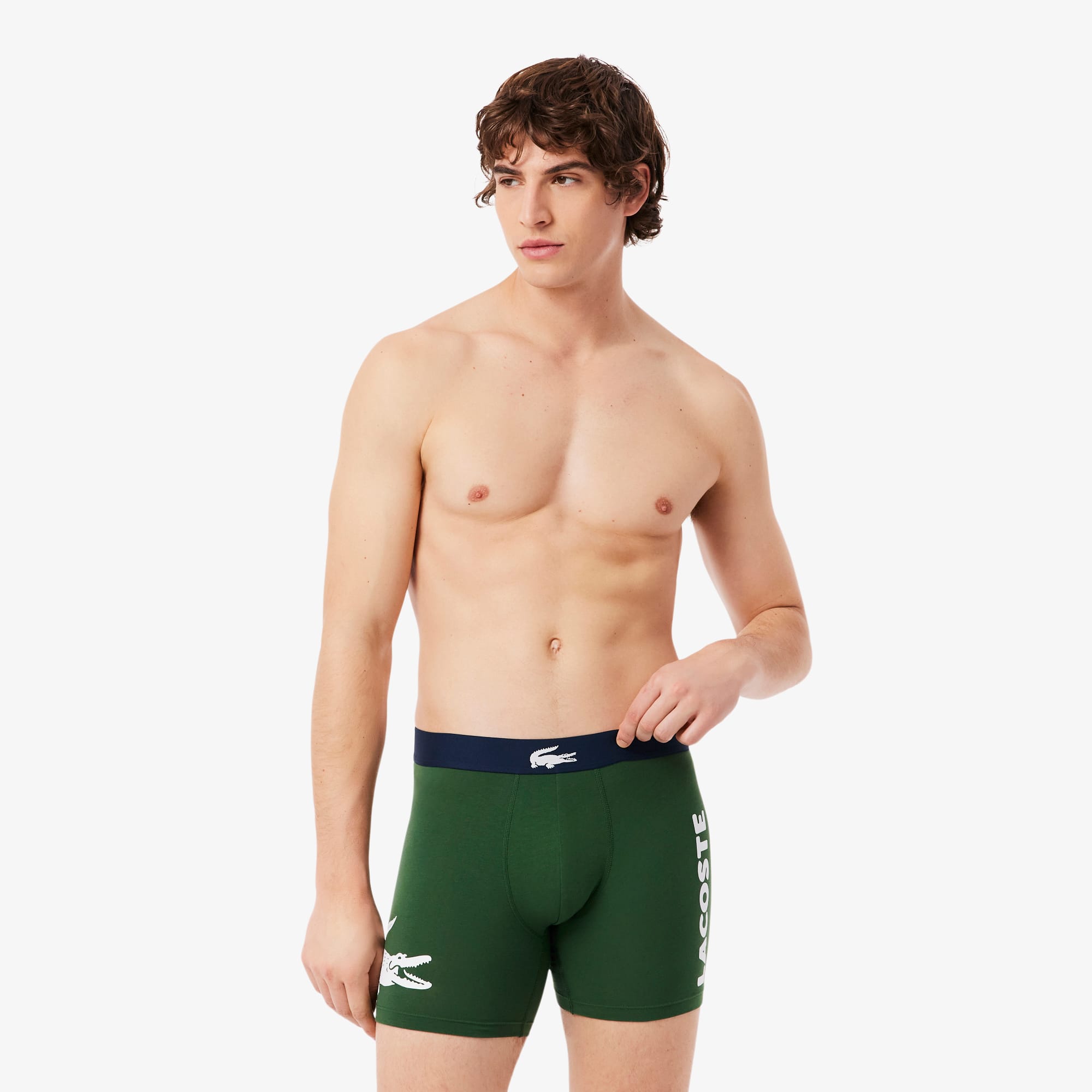 Lacoste Men's 3-Pack Cotton Boxer Briefs