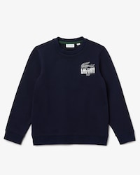 Kids' Crocodile Branding Cotton Fleece Sweatshirt