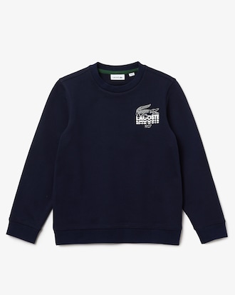 Kids' Crocodile Branding Cotton Fleece Sweatshirt