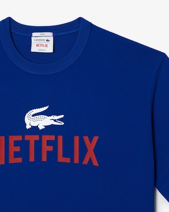 Unisex Lacoste x Netflix Loose Fit Organic Cotton T-Shirt