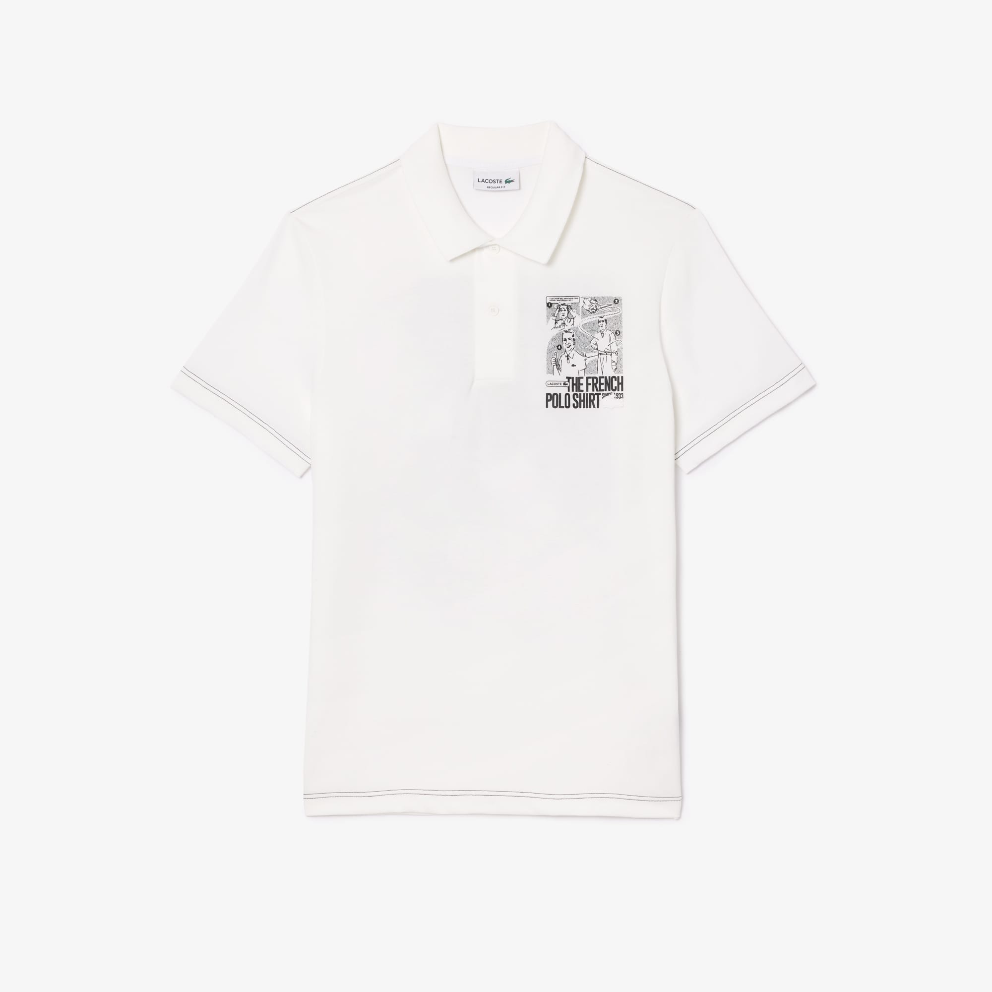 Men's Regular Fit Lacoste Movement Printed Polo - Polo Shirts