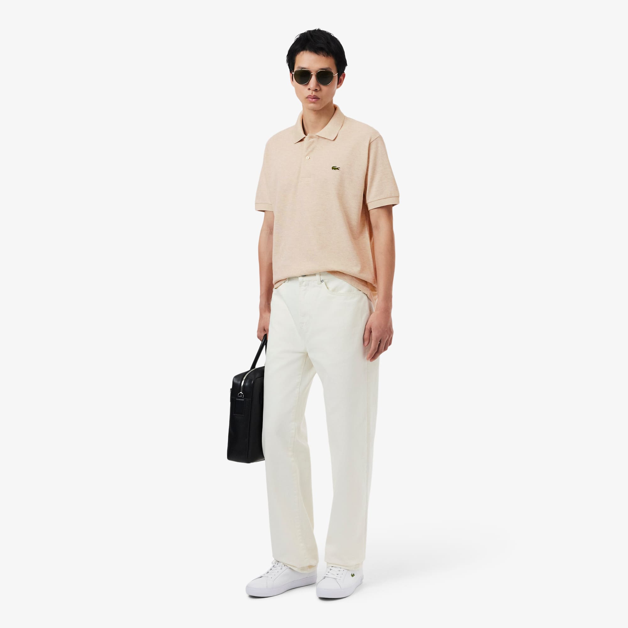 Men's Classic Fit L.12.12 Heathered Polo - Polo Shirts - New In