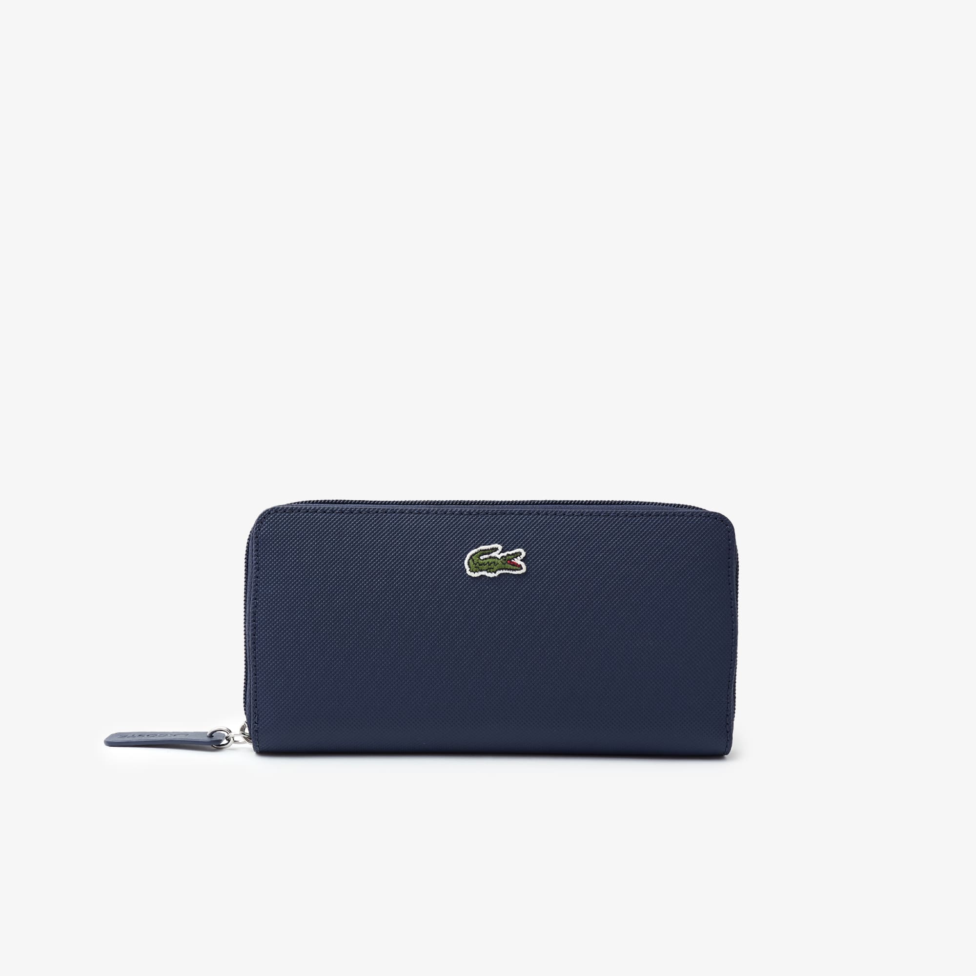 Lacoste L.12.12 Concept Large Zip-up Billfold - One Size In Blue