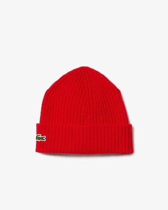 Unisex Rib Knit Brushed Wool Beanie