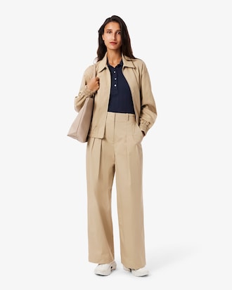 Women's Slim Fit Pointelle Branded L.12.D Polo