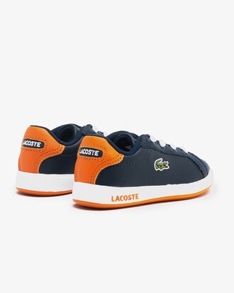Sneakers Lacoste Graduate con tac&oacute;n abierto sint&eacute;tico para beb&eacute;