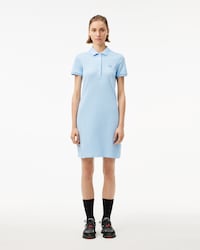 Women's Long Ribbed Cotton Polo Dress