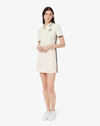 Women's Long Ribbed Cotton Polo Dress