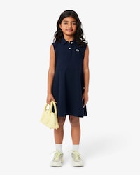 Women's Long Ribbed Cotton Polo Dress