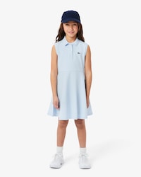 Women's Long Ribbed Cotton Polo Dress