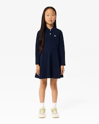 Women's Long Ribbed Cotton Polo Dress